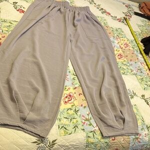 Light Gray Relaxed Fit Pants